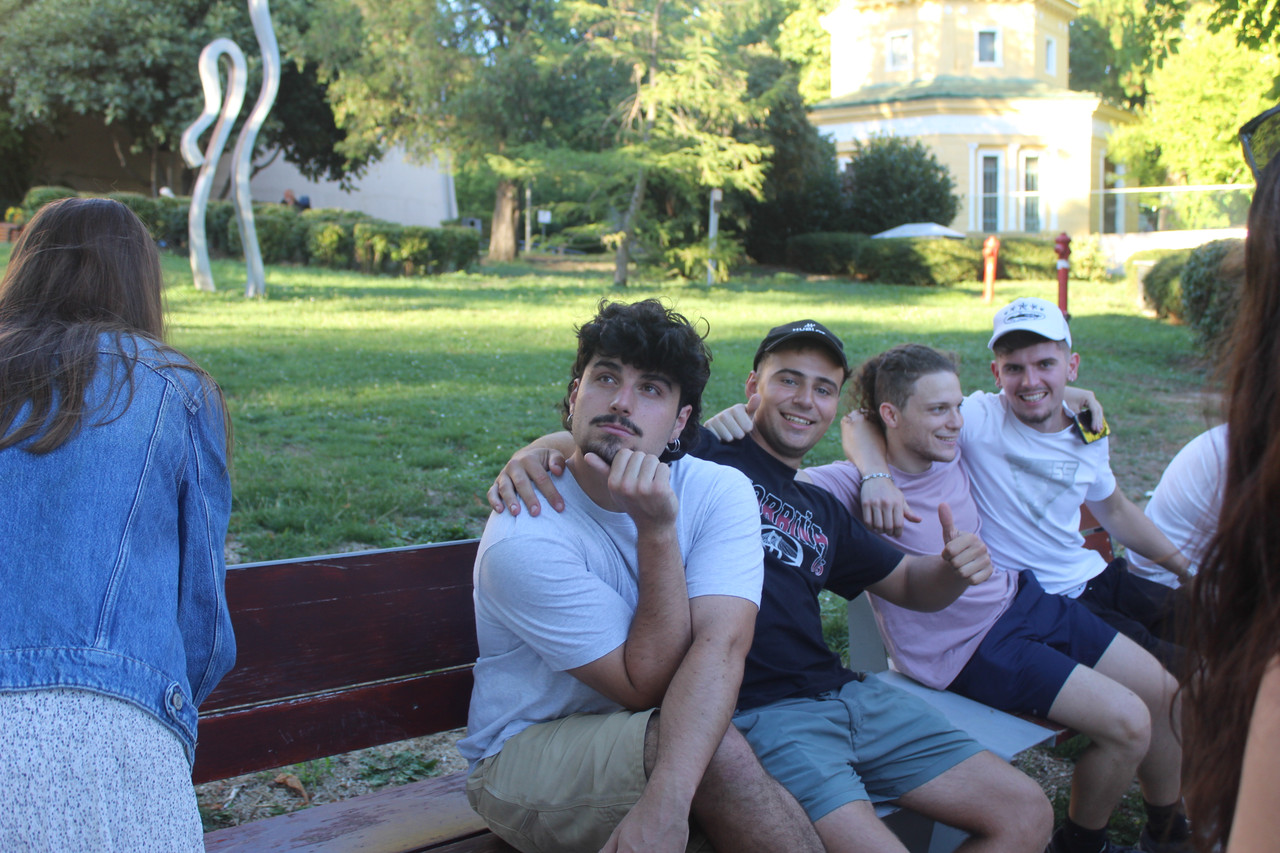 Suitcase and passport