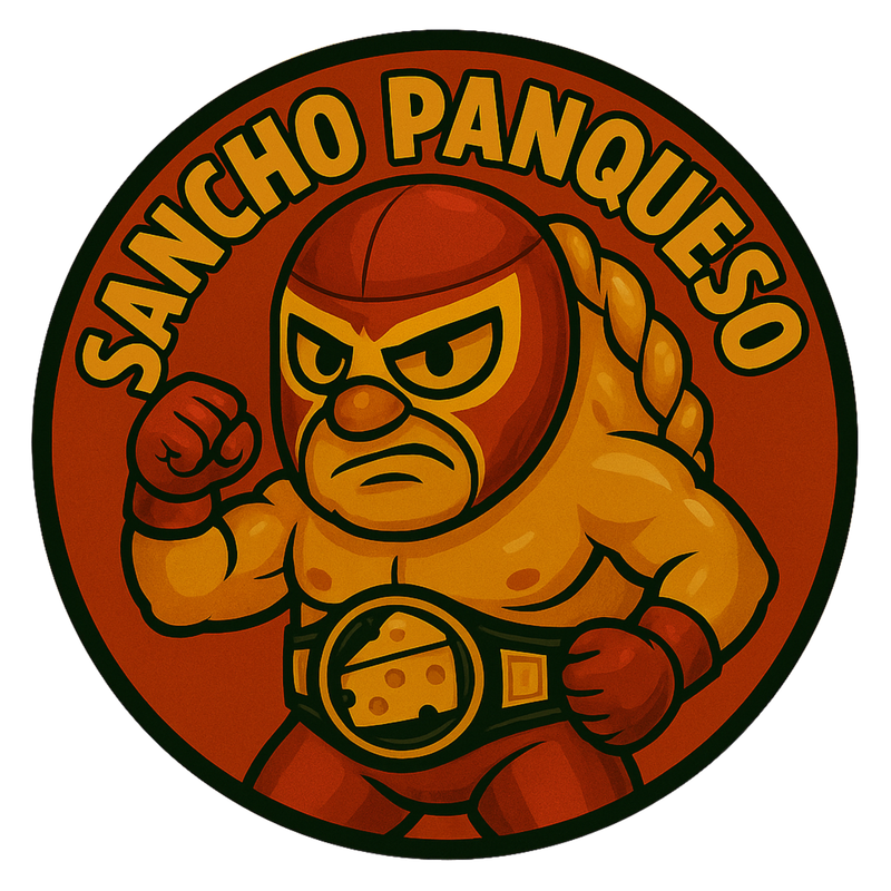 Sancho PanQueso, una empanada con máscara de luchador