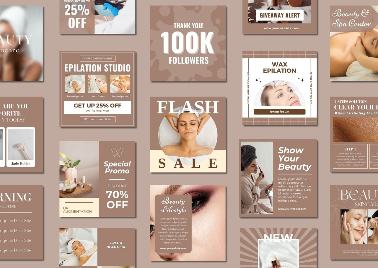 Beauty Social Media Templates