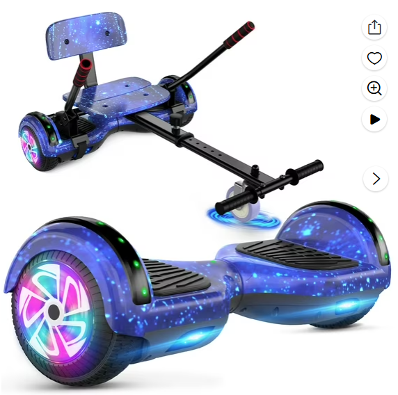 LIEAGLE HOVERBOARD W HOVERKART SET 6.5" HY-A02C SELF BALANCING ELECTRIC SCOOTER