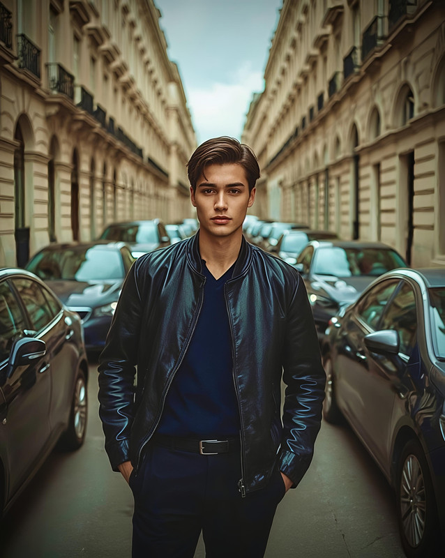 European Street Identity Portrait | PromptGet