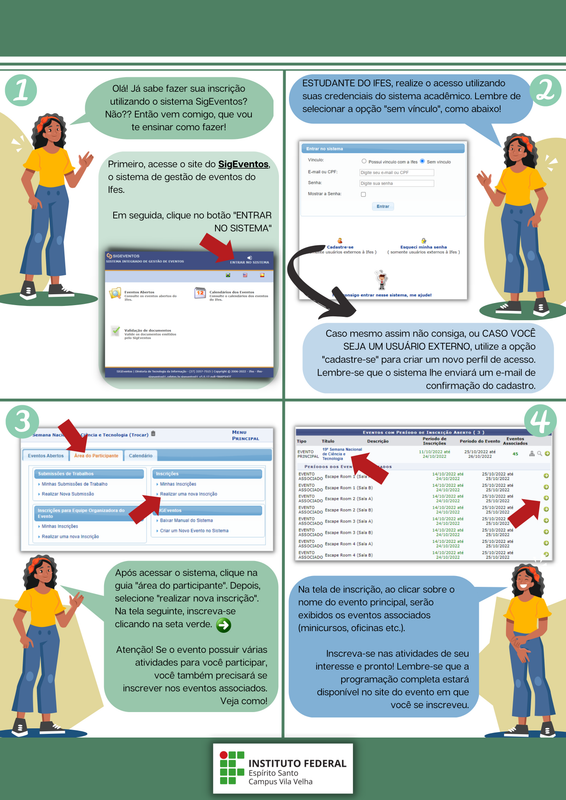 Inscrição - Tutorial genérico para site