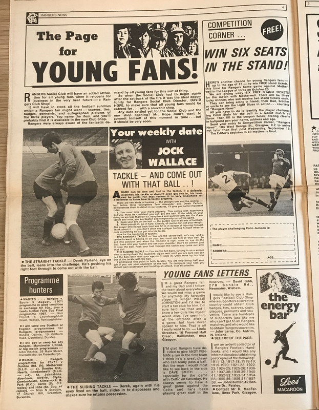 Rangers News 6 September 1971 page 4 jock wallace IMG_8150