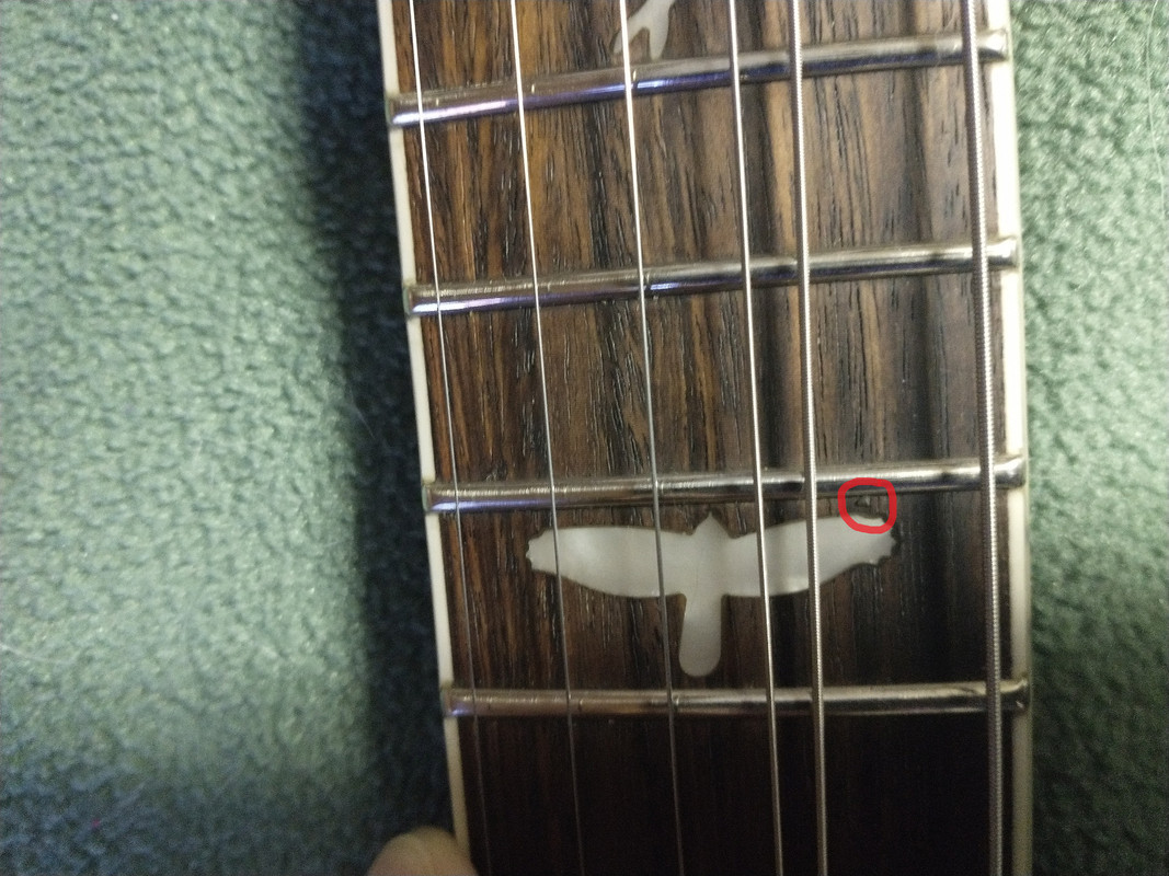 PRS SE Orange 12th Fret Defect