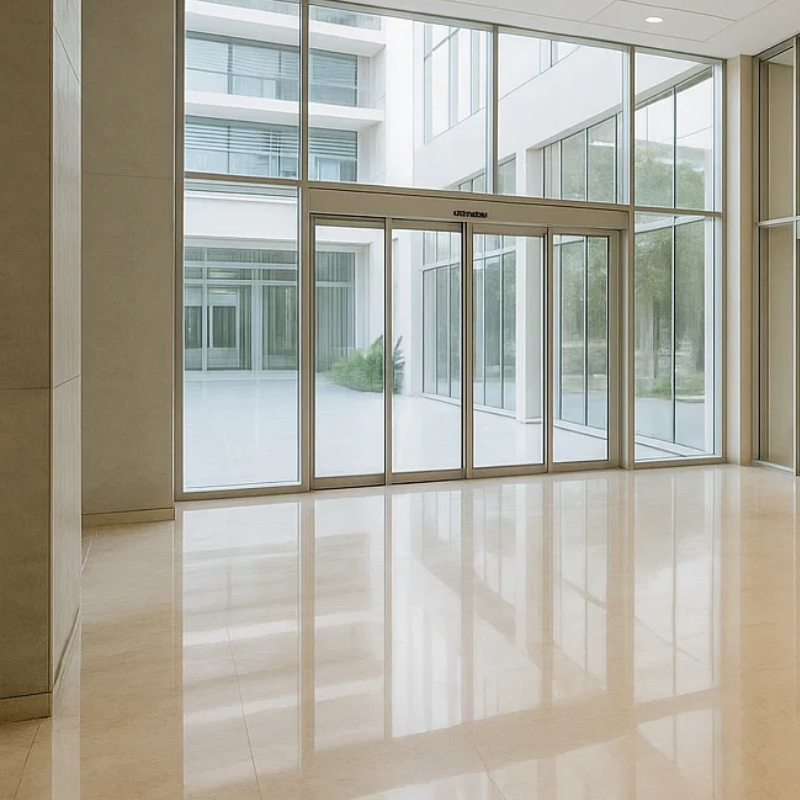 Porte sectionnelle verte pour entrepôt agricole