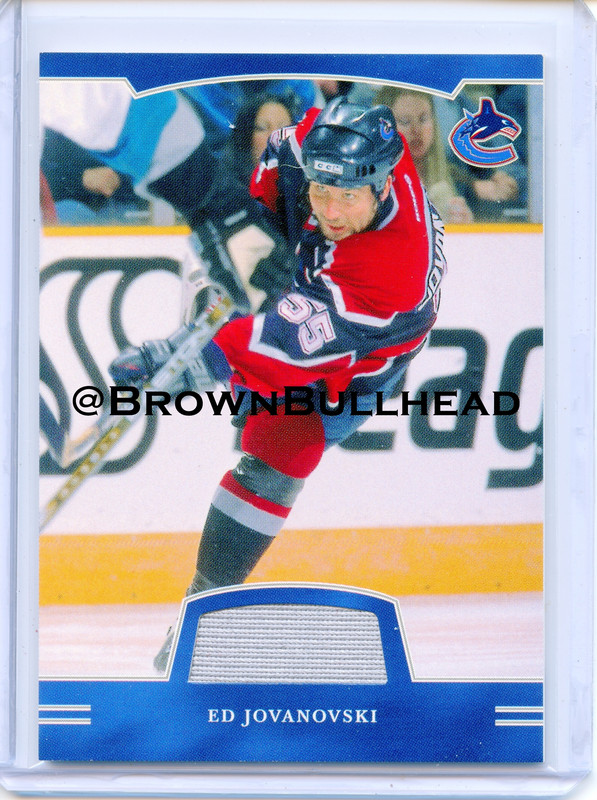 2002-03 BAP First Edition Jerseys #FE-088 [Ed Jovanovski] [Vancouver Canucks] [~100] [swatch=silver]
