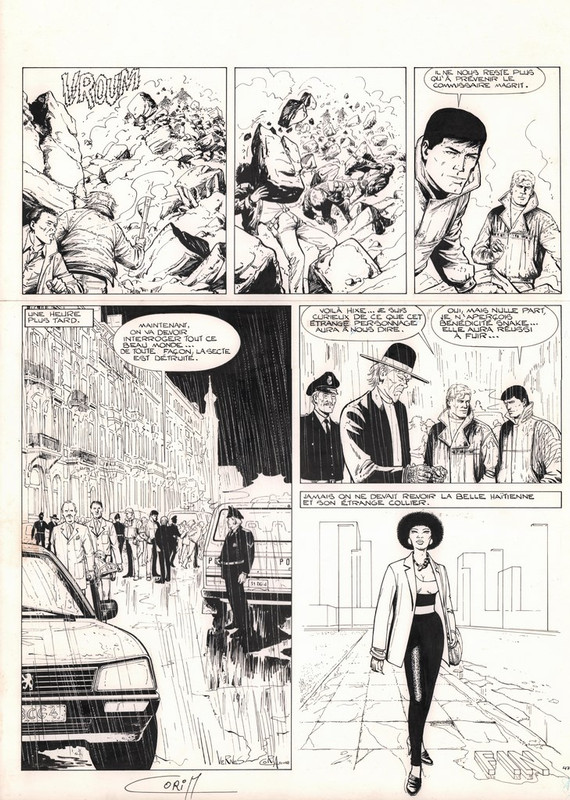 planche 47  - tome 40  snake 35.9 x 51 cm - 1000 € (Copier)