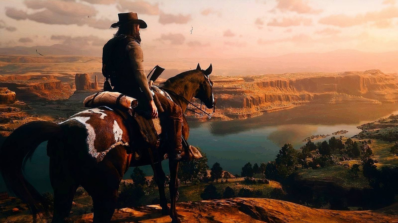 Red Dead Redemption 2 sunset