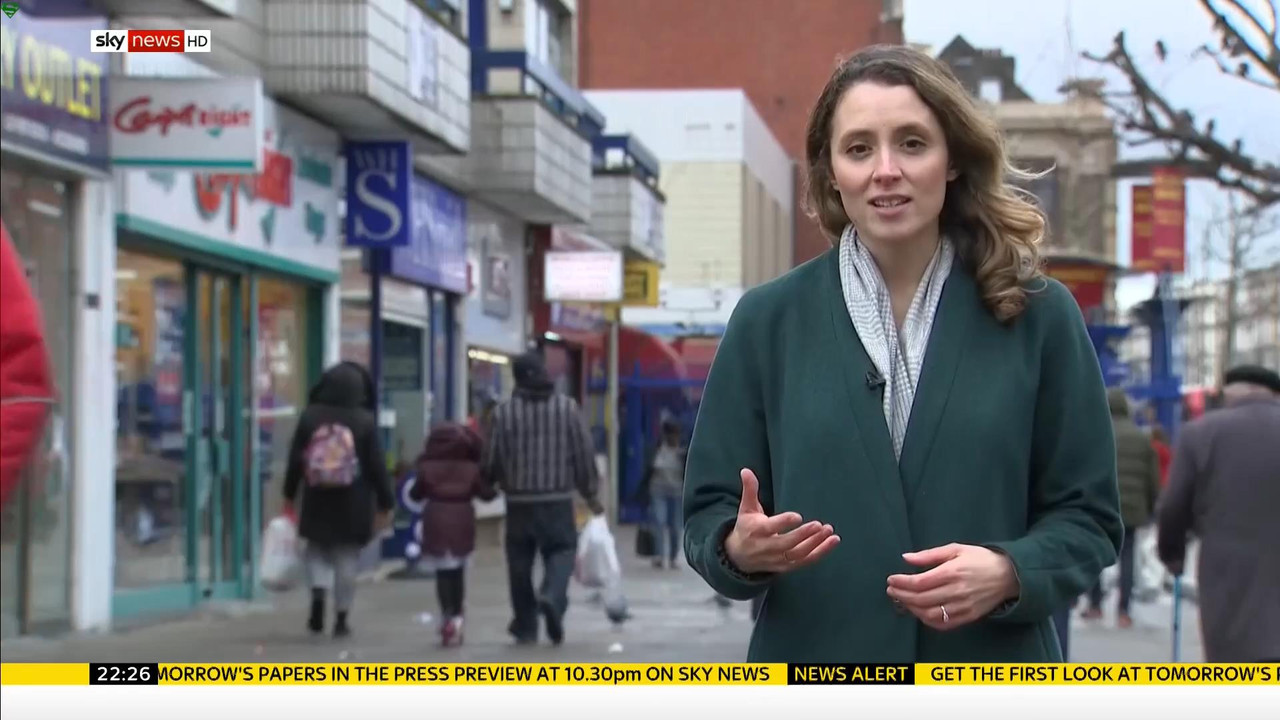 26 January - 22.00.00 - Sky News At 10. Anna Jones with the main