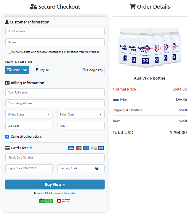 AudioVax official website purchase guide