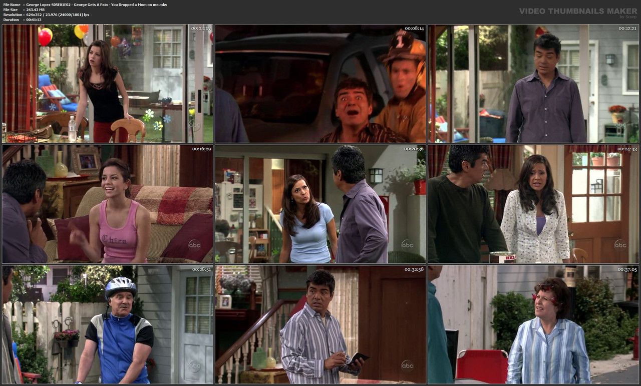 George Lopez S05E01E02 - George Gets A Pain - You Dropped a Mom on me.mkv