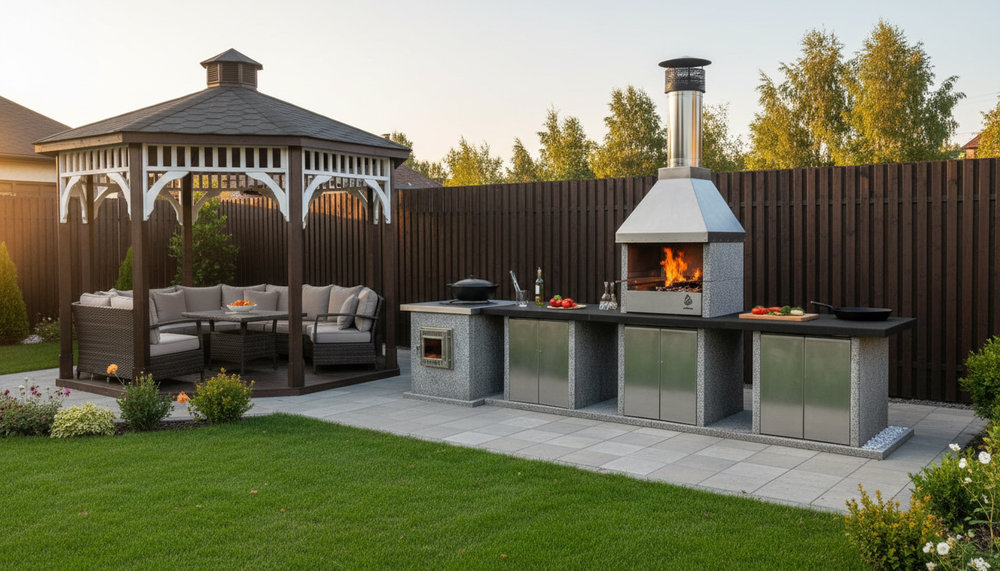 Сборка модульной печи по системе шип-паз