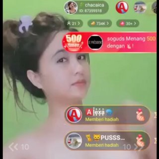 Chacaica putih mulus live show