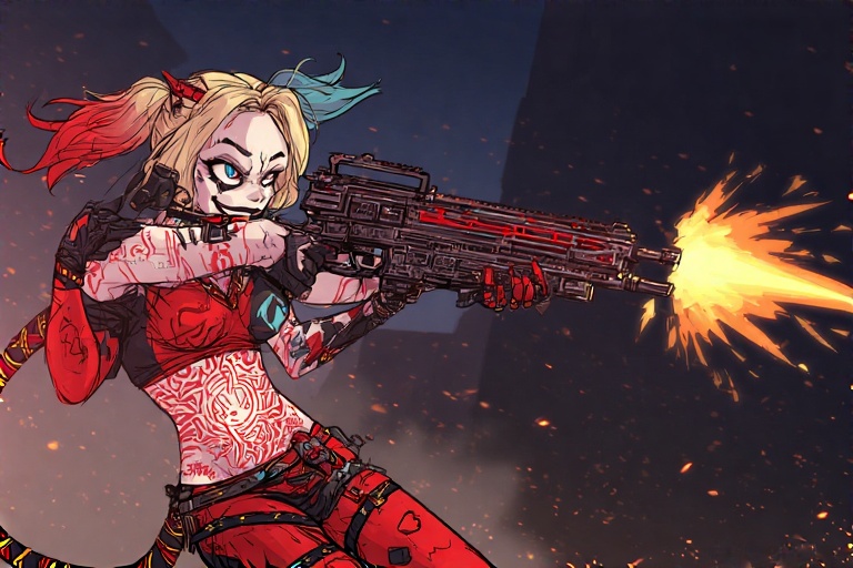 Playful-action-pose-Harley-Qui-18