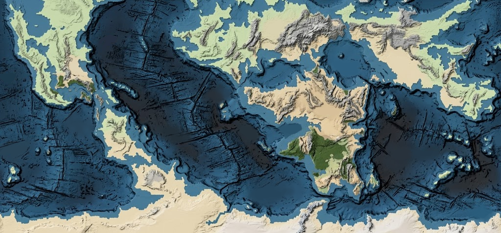 Carte avancée des rifts et dorsales Carte avancée des rifts et dorsales