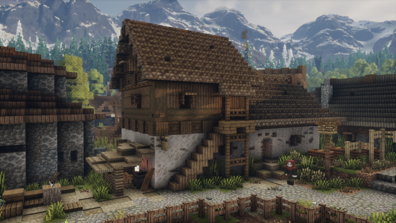 Postmaster&#039;s Office - Detailed Medieval Building | Medieval Unlimited Server Minecraft Map