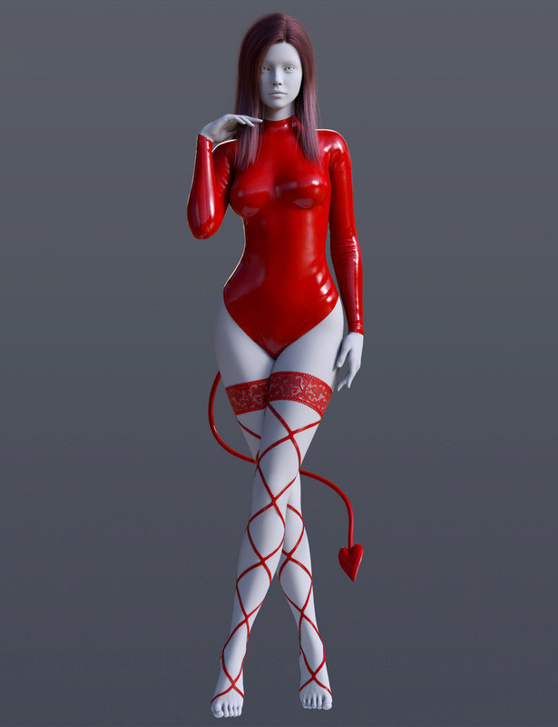 BS Sheer Succubus Bodysuit for Genesis 9