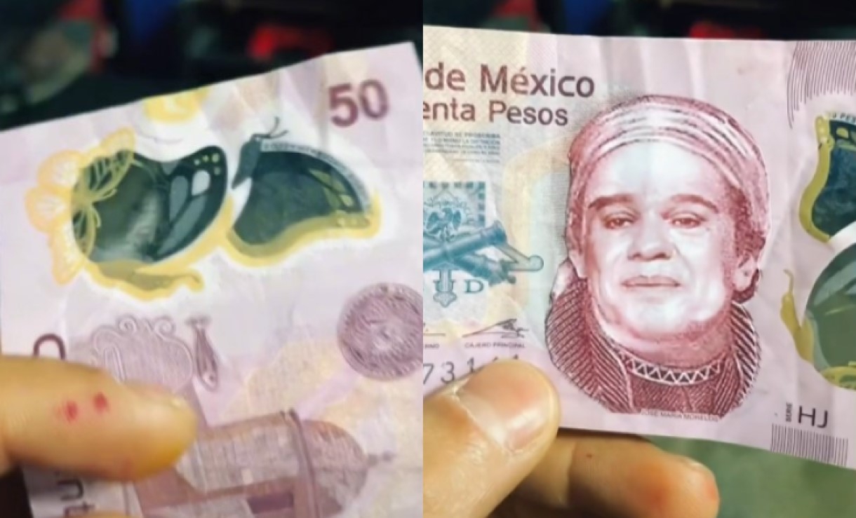 Aparece Juan Gabriel en un billete de 50 pesos en vez de José María Morelos