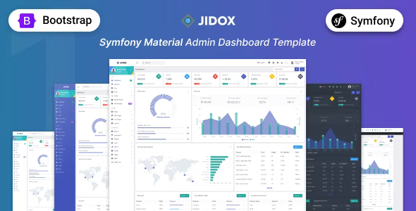 Jidox – Symfony Material Design Bootstrap UI Template