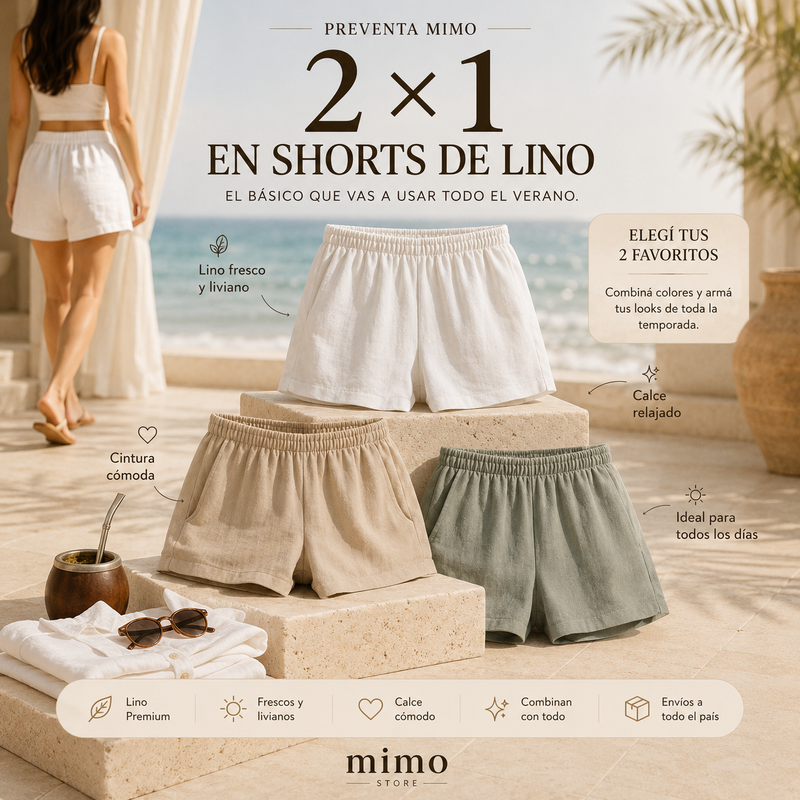 Short de lino 2x1 MIMO STORE