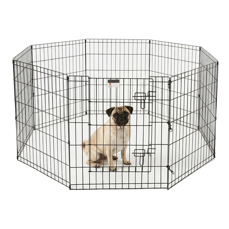 PETMAKER Foldable Metal Exercise Puppy Play Pen 8 Panels