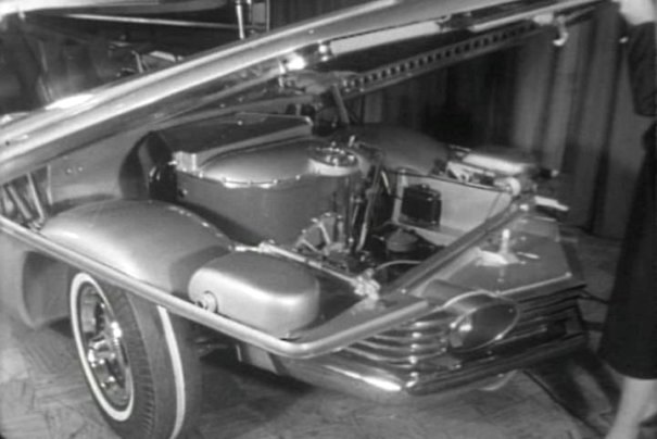 1956 Chrysler turbine car Chrysler-Turboflite-engine-compartment
