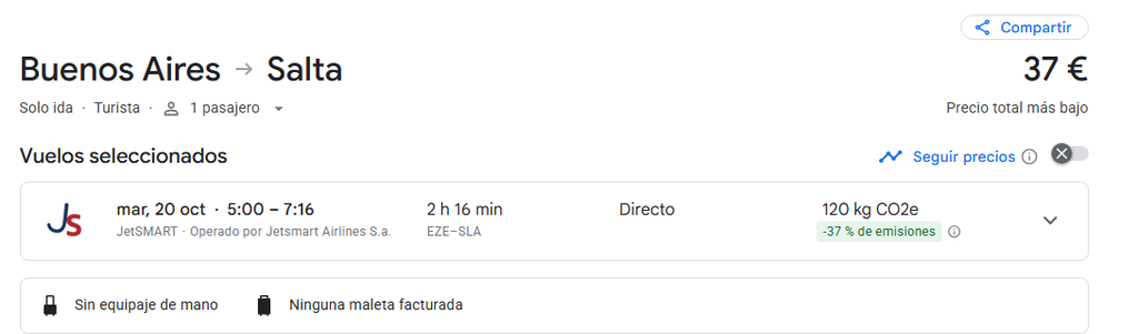 Re: Argentina: Itinerarios (1)