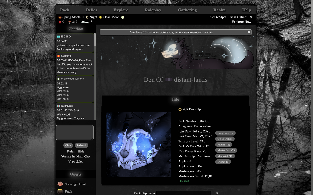 teeth/emmet theme (den page)