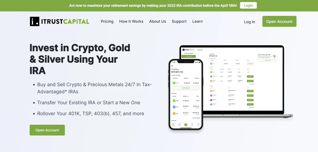 iTrustCapital login