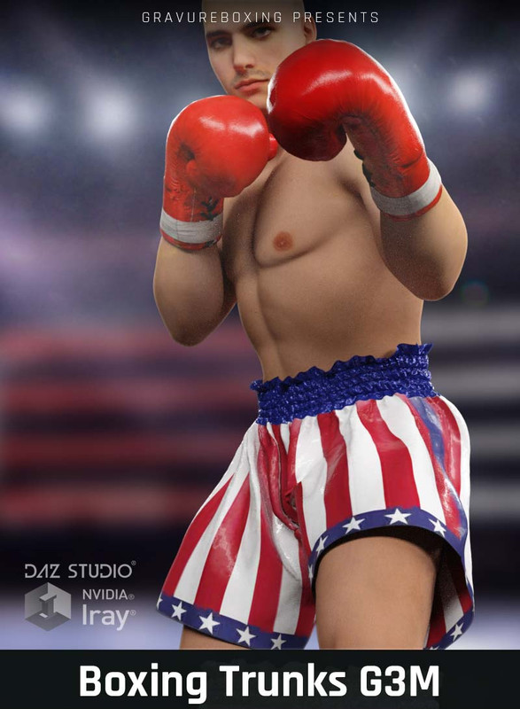 Boxing Trunks G3M for Genesis 3 Male