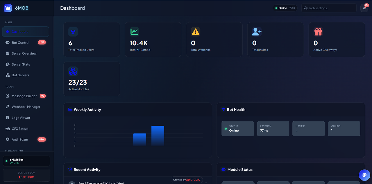 6mob Bot Dashboard