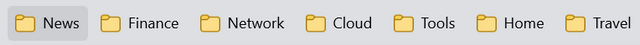 Edge Favorite folder icons