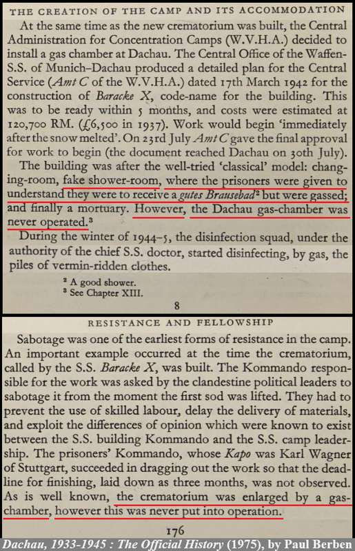 Holocaust - Dachau The Official History - 1975 - gas chamber never used - never put into operation -