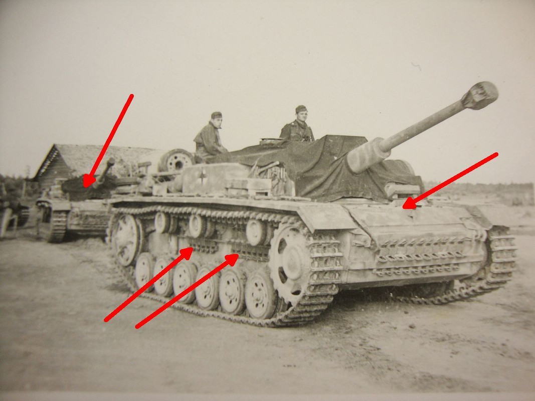 Sturmgeschütz 3 lang ROhr, Stug III, Zusatzpanze
