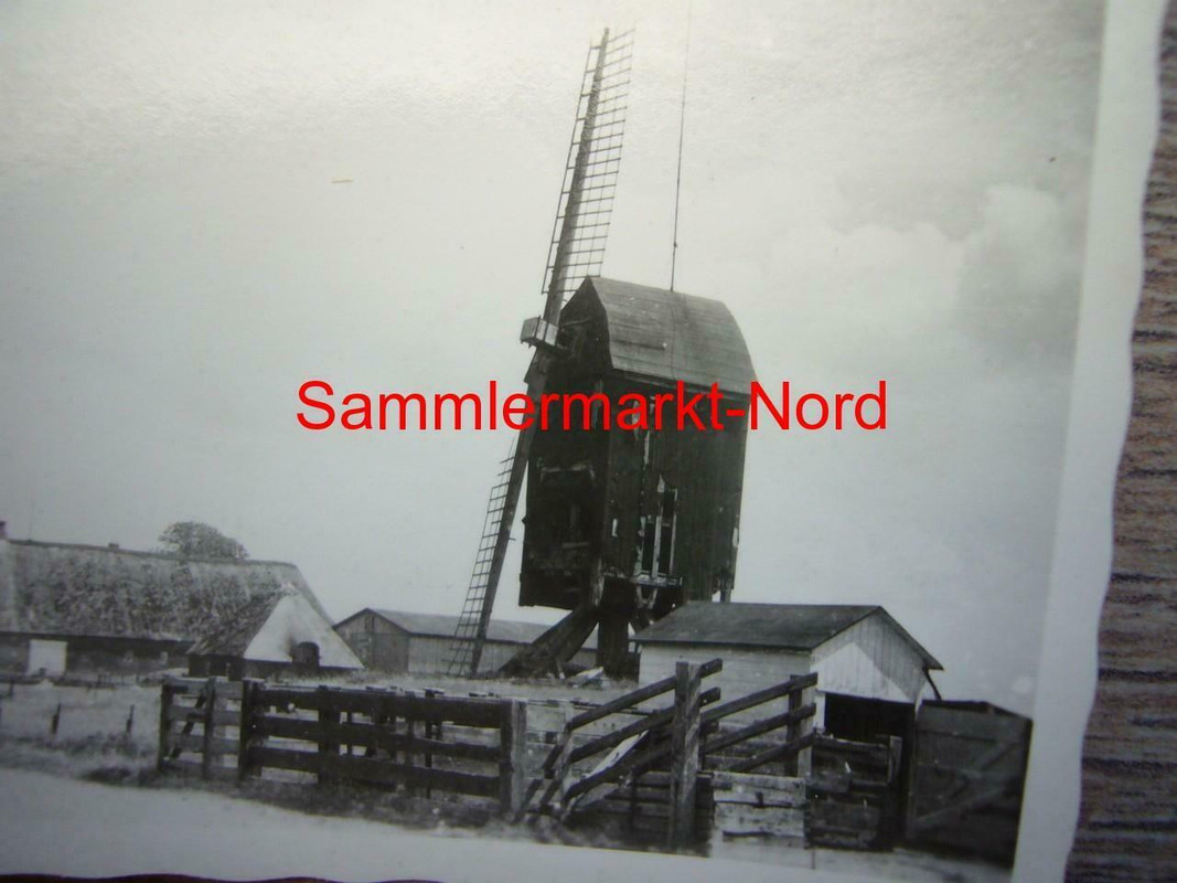 Foto ca. 1941 Ostfront - tolle alte WINDMÜHLE Windmill Bockwindmühle1