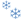 Blue snowflake pixels.