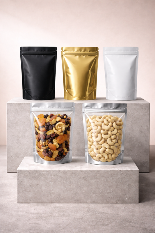 Stand Up Zip Lock Pouch Vertical View