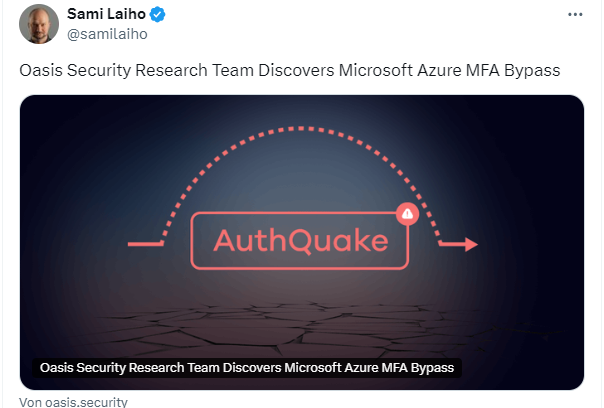 AuthQuak: Azure MFA geknackt