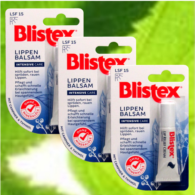 (5,82 €/10ml) Blistex Lip Balm Lip Relief Cream 3x6ml ° GB | eBay