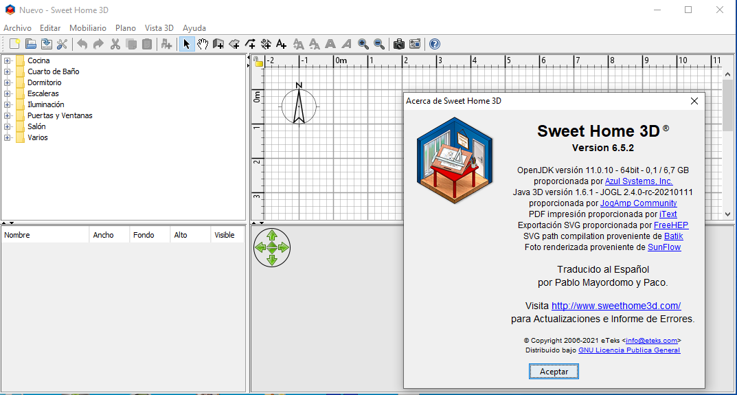 sw-eethome - Sweet Home 3D v6.5.2 [Portable] [Esp.] [UL-FJ-UPL] - Descargas en general