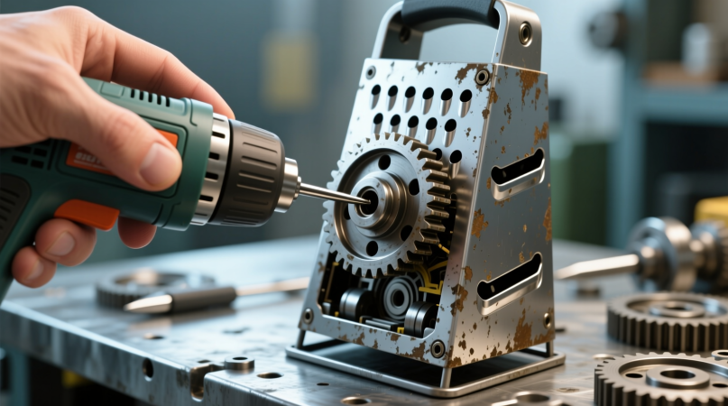 Замена шестеренок в ручной электрической терке