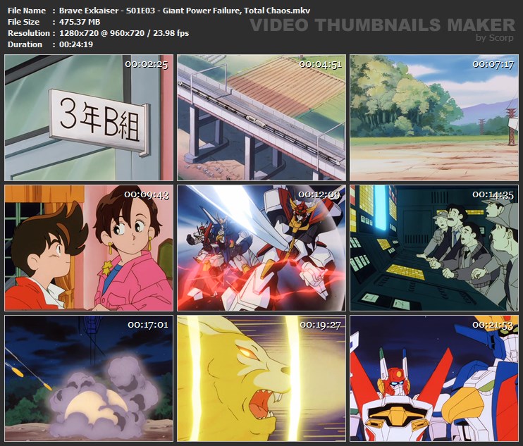 Brave Exkaiser - S01E03 - Giant Power Failure, Total Chaos.mkv