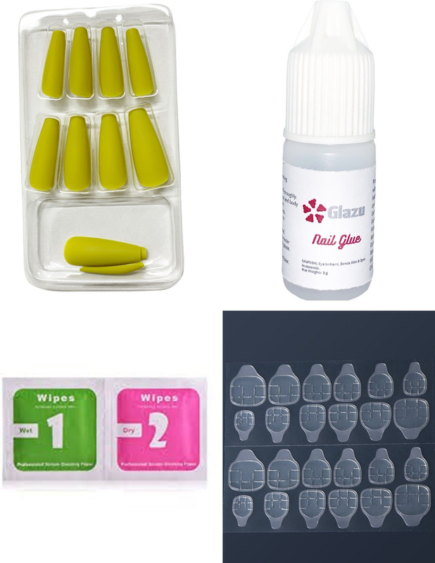 Daily Use Ballerina Nails 12pcs Designer Designer (olive)