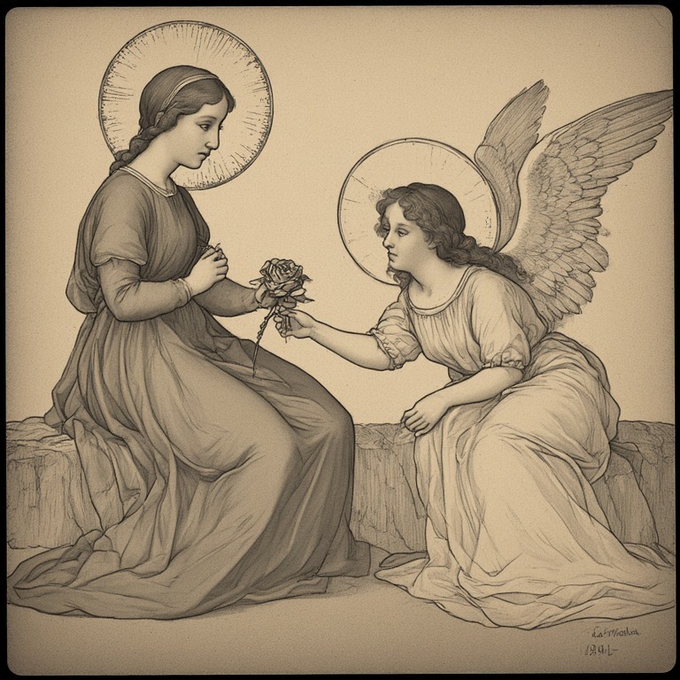 Maria-holdind-rose-and-Angel-A-(17)