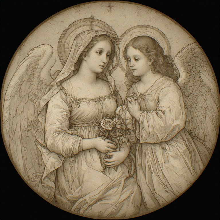 Maria-holdind-rose-and-Angel-A-(15)