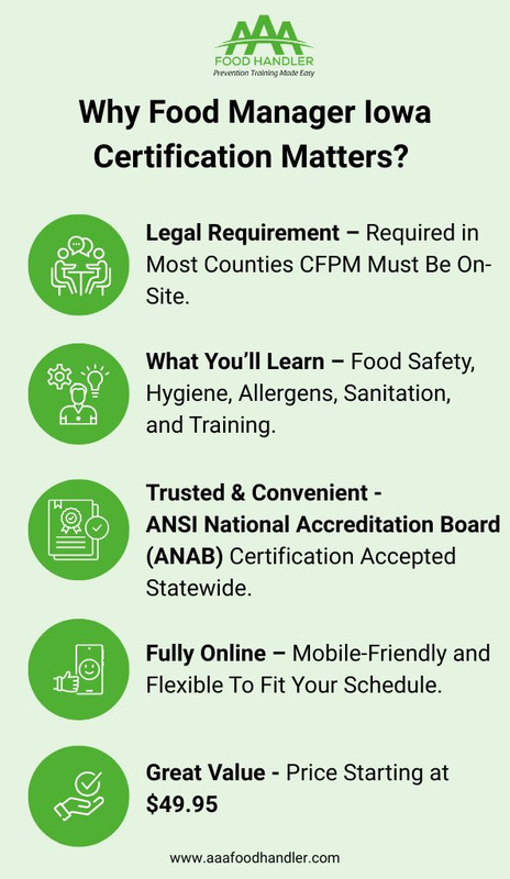 Food Manager Iowa