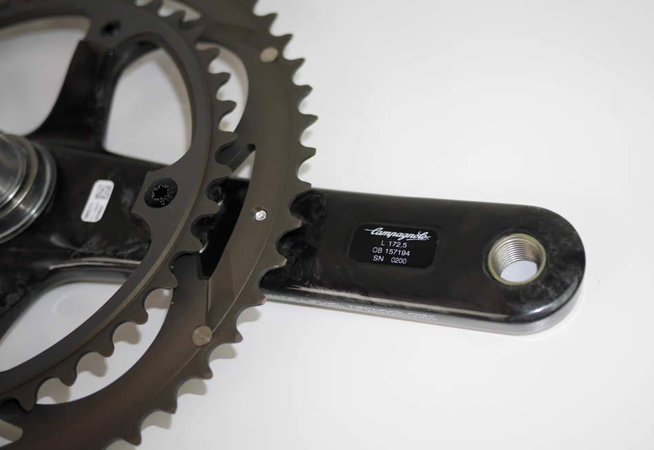 新品 158,000円 CAMPAGNOLO SUPER RECORD TITAN カンパ スーパーレコード FC11-SR293CT クランクセットBMCカーボン 172.5 mm 11速11s 42/54