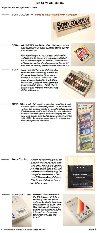My Sony Collection, (Unusual items). - Page 6.