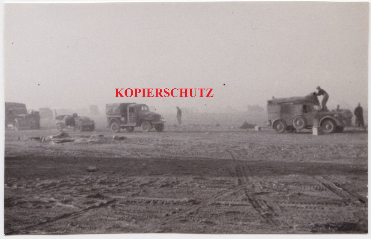 Foto Afrikakorps DAK Sdkfz Kübelwagen LKW Truck 