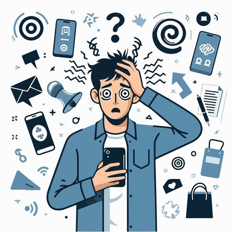 vetor-de-um-adolescente-que-esta-tonto-olhando-para-um-smartphone-em-um-estilo-de-design-plano-99528